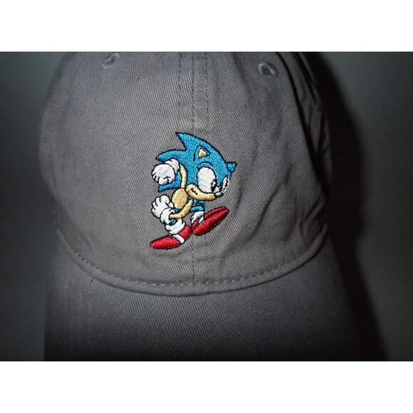 Sega Sonic the Hedgehog Sega Hat Cap Gray Buckle Back One Size‎ Adjustable Gray - Picture 3 of 6